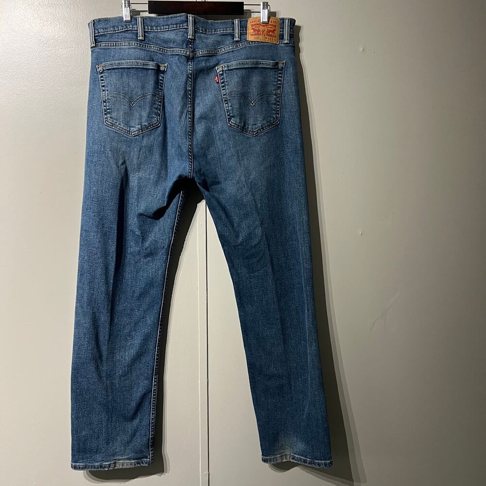 Levi's 505 Straight Leg Relaxed Fit Blue Denim Jeans | Men's Size 42X32 - Picture 2 of 11